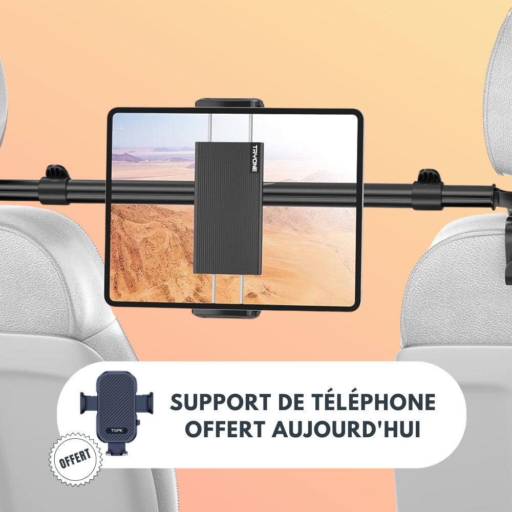 UPSEAT® - Support tablette appuie-tête de voiture pour Smartphone/Tablette